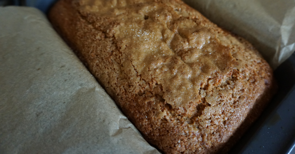Sourdough Starter Waste Dairy-Free Banana Bread - -picture of finished product