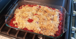 Dairy-Free Strawberry Rhubarb Crisp