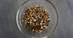 Hibiscus Mint Tea - picture of the mix from the top down